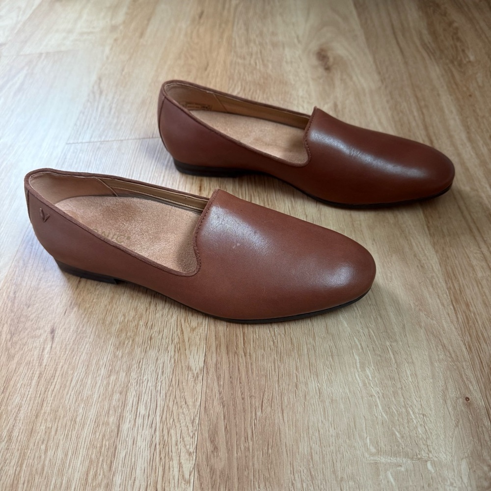 Vionic Brown Leather Loafers